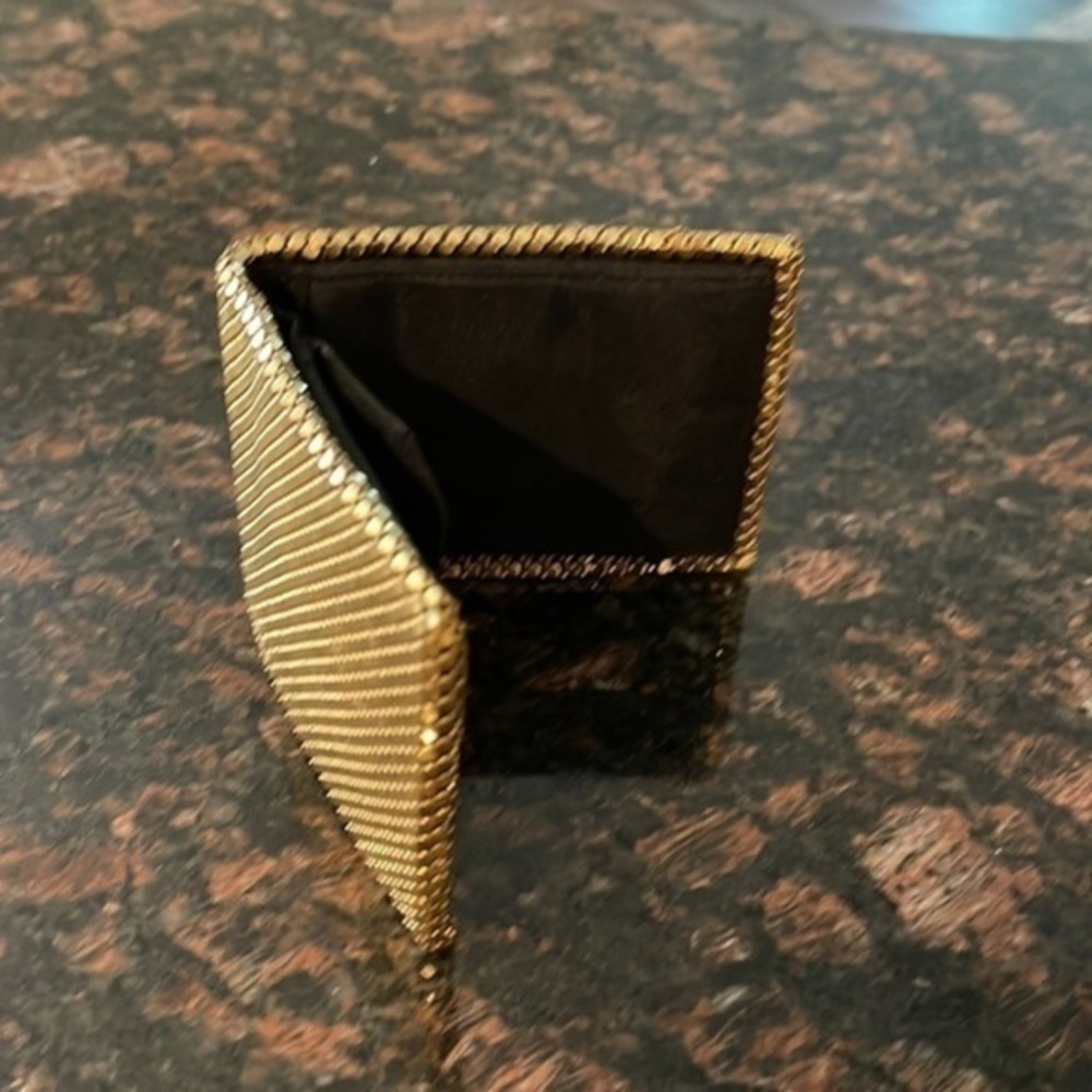 Whiting & Davis Vintage metal mesh wallet gold